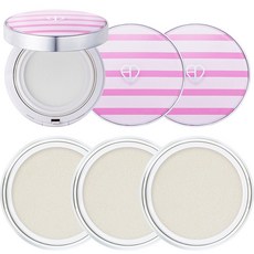 에코더마 퓨어 선쿠션 본품3+리필3 SPF50+ PA++++, 1개, 핑크