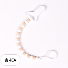 베이직 치발기 실리콘 클립, 피치, 4개