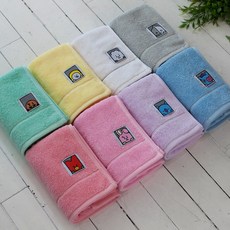 BT21 와펜 악세서리 세면타올 170g, 8매, 골고루(랜덤)