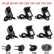 5v1a어댑터 어댑터 AC DC 5V 6V 8V 9V 12V 13V 15V 24 V 1A 2A 3A 220V-12V 볼트 LED 스트립 빛, EU Plug, 13V 3A, 1개