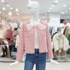 ab.f.z abfz sh06 노카라 트위드 봄자켓 SLY1J06B