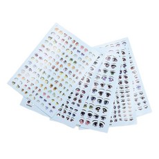 QDY 5개 스티커 귀여운 애니메이션 입상 클레이 워터 데칼 DIY, 15x10.5CM, 멀티 컬러, 종이, 1개
