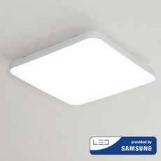 케이시 국산 LED 심플 방등 천장등 전등 60W 삼성칩 플리커프리 AS 2년, 화이트 화이트