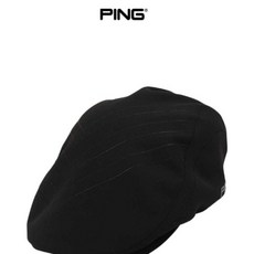 핑 가을 남성 사선 디테일 헌팅캡 11103CP610_BK, F
