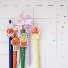 알록달록 귀여운 과일 볼펜 세트 set