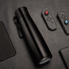 휴대용 온도조절 스마트 텀블러 USB 자동 차 자동 304 스테인리스 진공 플라스크 물, 320ml 블랙