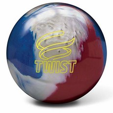 Brunswick Twist Reactive PRE-DRILLED Bowling Ball- Red/White/B/152636, 상세내용참조, 상세내용참조