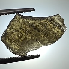 운석 METEORITE 몰다바이트 MOLDAVITE 충격암2.6ct 체코 2ct6