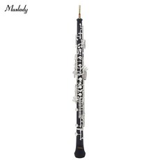 오보에 목관악기 Muslady Professional C 키 오보에 반자동 스타일 실버, CN
