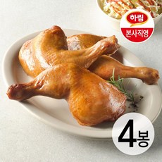 (G) 하림 토마호크 치킨다리 스모크 170g 4봉, 4개