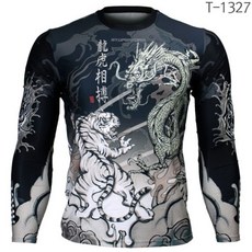 FR-136용호상박 풀그래픽긴팔티 스포츠웨어 통풍소재 기능서 긴팔티셔츠, XS(85)