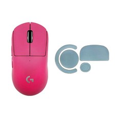 로지텍 지슈라 G PRO X SUPERLIGHT 마우스 + 마우스피트 세트, 핑크