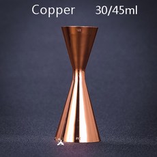 인도 스타일 지거 측정 컵 도구 바 칵테일 슬림 허리, 04 Copper 30-45ml, 1개