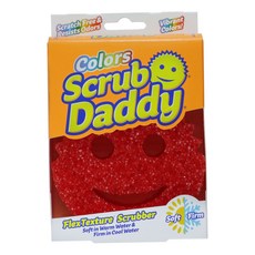 [당일배송] 미국 스크럽 대디 수세미 Scrub Daddy Scratch-Free Dish Sponge red 1 Count, 1개, 1개