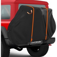 랙에 장착된 운송용 자전거 커버 2대 방수 및 찢어짐 방지 야간 반사 손잡이 포함, 2 bike-Transportation