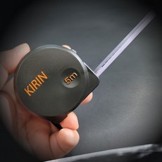 씨즌M닷컴 줄자 오토락 KRIIN 블랙스틸 벨트클립 5Mx25mm 경량, 1개