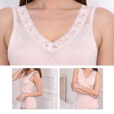 세련된 레이스속옷 엄마선물 민소매런닝 보들보들 쿨
