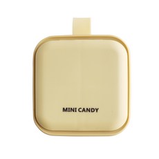 노빌리움 휴대용 약통 알약케이스 보관함 케이스 알약통 옐로우, 1개