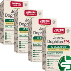 재로우 자로-도필러스 EPS 다이제스티브 프로바이오틱 유산균 100억 베지캡, 120정, 4개