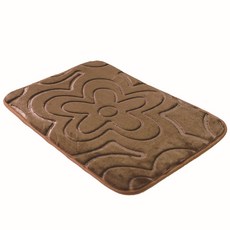 욕실 화장실 주방 미끄럼방지 매트 패드 발판 조약돌 엠보싱 푹신한, 3D 플라워 카트 + 40x60cm