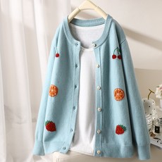 폴로꽈배기가디건