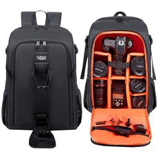 대용량 사진 카메라 방수 어깨 배낭 비디오 삼각대 DSLR 가방 캐논 니콘 소니 펜탁스용 레인 커버 포함|Camera/Video Bags|, 1개, 벨기에, L Size Purple