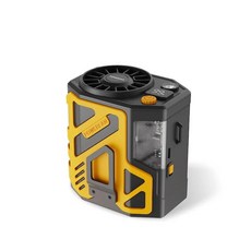 Mech 허리 장착 선풍기 USB 휴대용 무소음 강풍 및 고온 작업 현장 전기 야외 100 레벨 6000mah, yellow, 1개