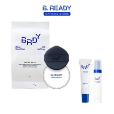 블루 쿠션_리필 15g (옵션), 01 스톤 (매우 밝은 피부), 1개