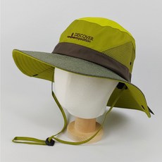 디스커버 봄여름 기능성 아웃도어 벙거지 캠핑 등산 서핑 낚시 산책 야외활동 햇빛차단 모자, 브라운