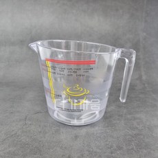 라면 물 계량컵 500ml 투명 플라스틱 베이킹 이유식 계량 눈금 컵 용기
