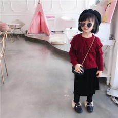kirahosi 겨울 치렝스 여아 주니어 기모 치마 레깅스 코디 239호+ 덧신 증정 DAqbuq30