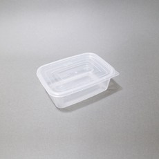 엠엔피 사출사각 밀폐용기 투명 850ml 10개, 1개, 10개입