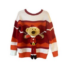 크리스마스 특집 BACKBEAR 곰 니트 스웨터 컬러 두가지 유니크 커플룩 트윈룩