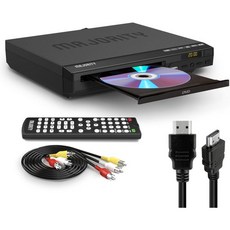 TV용 HDMI DVD 플레이어 | 스마트 1080P 지역 무료 USB CD & MP3 포함 미니 케이블 RCA 리모컨 MANUTIST - dvd플레이어