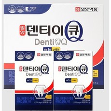 일양약품 덴티이큐 60정x2(4개월분) 프로폴리스 칼슘 치아 잇몸 건강, 1박스, 120정