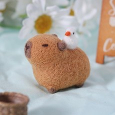 카피바라 양모 펠트 diy 인형 만들기, 3. 오리 카피바라, 1개