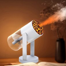 TOWKY 초음파 미니 가습기 무소음 휴대용 가습기 화산 USB 가습기, 흰색
