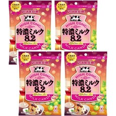 UHA 미각당 토쿠노 밀크 건포도맛 캔디 70g x 4봉지, 1세트