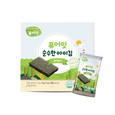 퓨어잇 순수한 아이김, 김100%, 15g, 2개