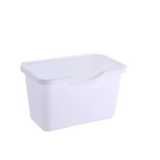 주방 캐비닛 문 걸이식 쓰레기통 미니 쓰레기 청소 도구, 1개, 3.white