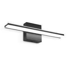 LED 싱크 램프 9W 16 인치 욕실 싱크 램프 검은 화장 거울 전면 램프 멋진 흰색 벽 램프 벽 캔들 홀더 (6000K), 본상품