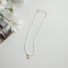 진주이니셜목걸이