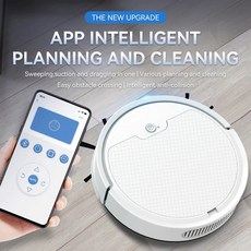 가성비로봇청소기 다기능 지능형 조용한 로봇 APP 20 제어 매우 청소 홈 청소기 가정용, 2.black
