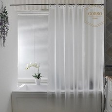 고급 반투명 호텔 샤워커튼 패브릭 방수 욕조 파티션 칸막이 가리개, 150*180