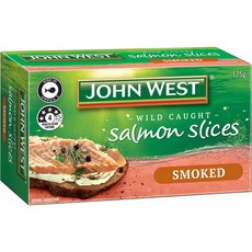 John West 존 웨스트 연어 슬라이스 훈제 통조림 125g 6팩, 6개