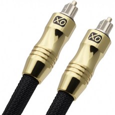 XO 10m 광 TOSLINK 디지털 오디오 SPDIF 케이블-검정 GOLD 시리즈. 24k 금 케이스. PS4 / PS3 Xbox One, 단일상품
