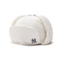 MLB 패딩 트루퍼 귀달이 캡 NY (Cream), L, 아이보리 - mlb패딩모자