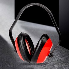 위너리스 소음차단 ABS방음 귀마개 헤드셋형 이어플러그 옵션택1, 1개, 헤드셋 귀마개 레드