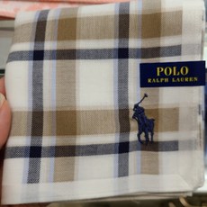 폴로체크손수건