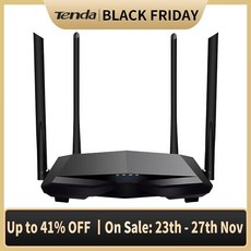 Tenda AC6 무선 라우터 2.4G/5G 듀얼 주파수 Wifi 리피터 AC1200 4 * 6dBi 고 이득 안테나 넓은 범위|모뎀, 1개, AC8, 단일